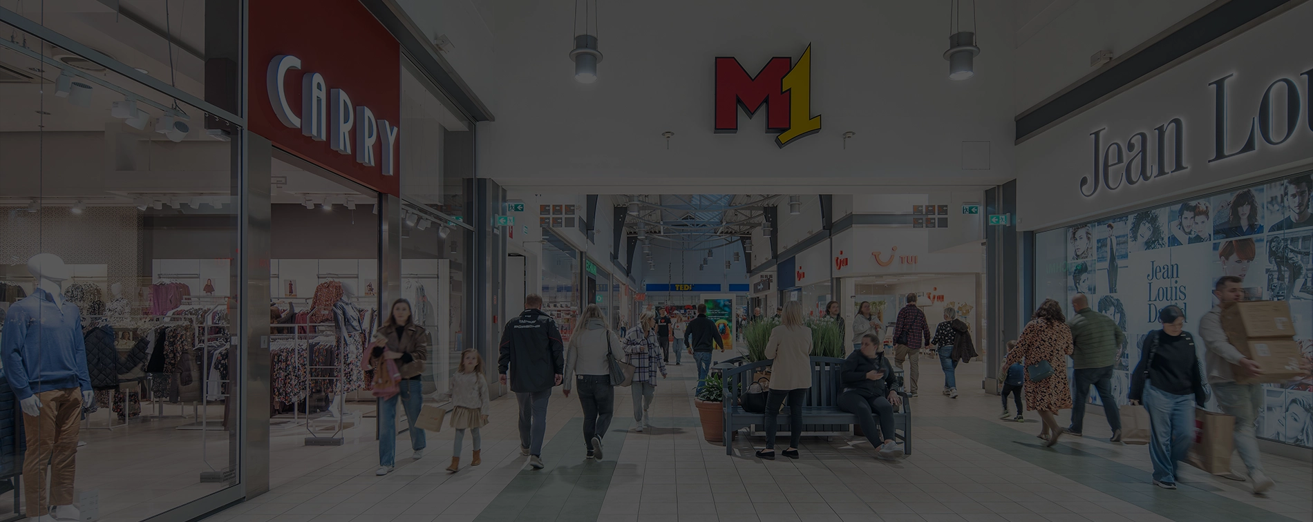 widok pasażu m1 poznań