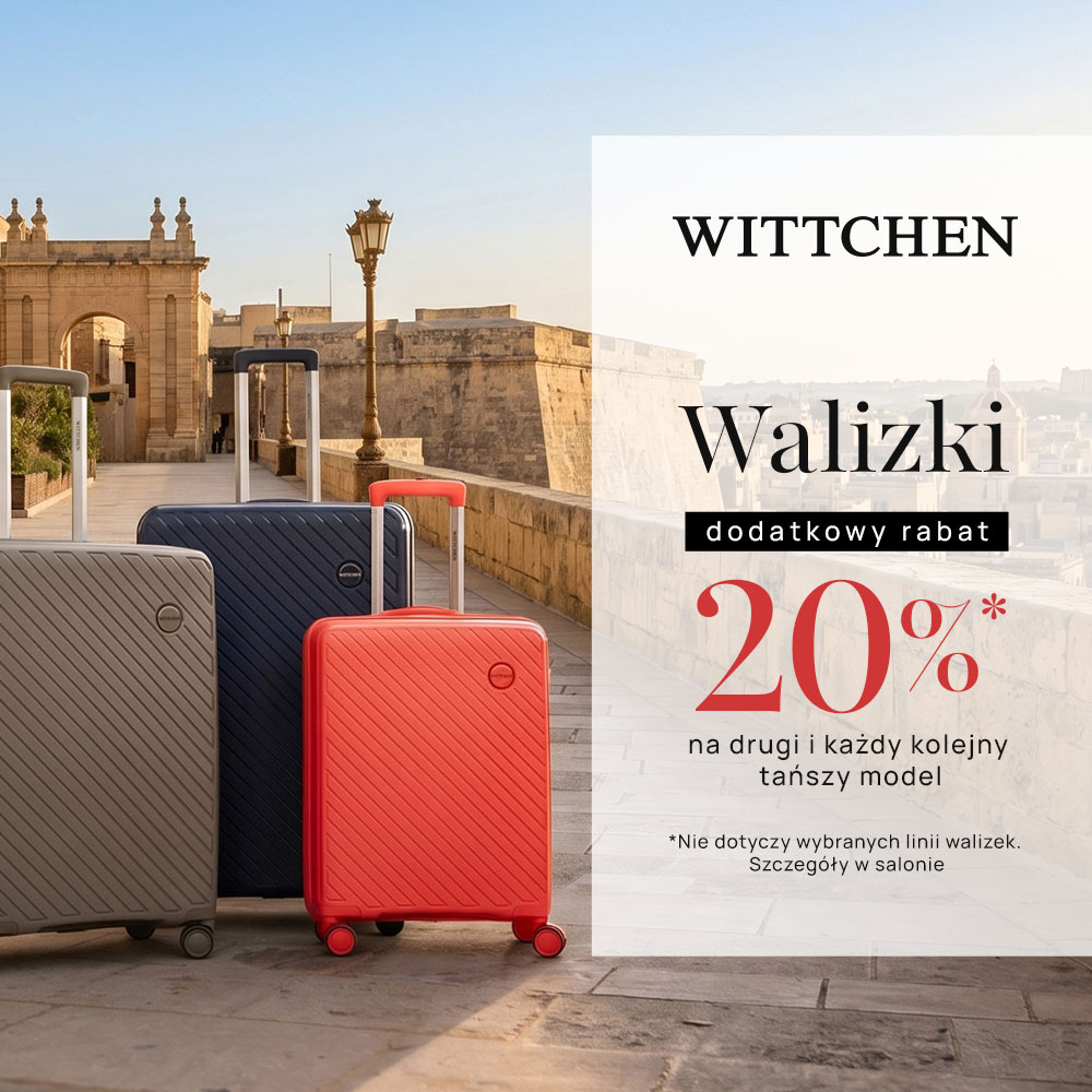 grafika promocyjna Wittchen -20% na drugą walizkę