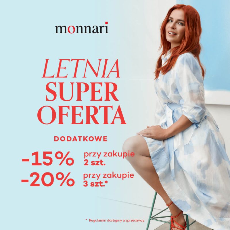 grafika promocyjna Letnia Super Oferta Monnari