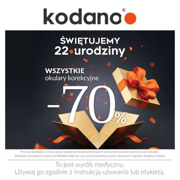 Promocja marki kodano optyk w M1 Poznań.