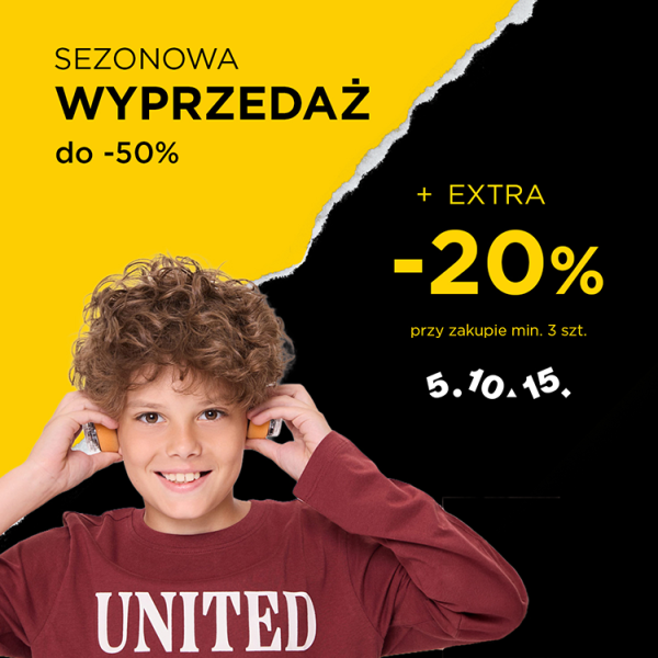 Brand promotional graphic 5.10.15. Boy putting on headphones advertising a store sale 5.10.15.
